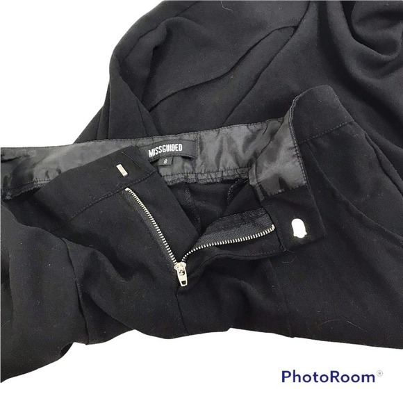 Missguided solid black basic skinny pants size 4 - Picture 8 of 12
